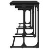 vidaXL Nesting Kaffebord 3 pcs Sort eg 50.5 x 35 x 53 cm
