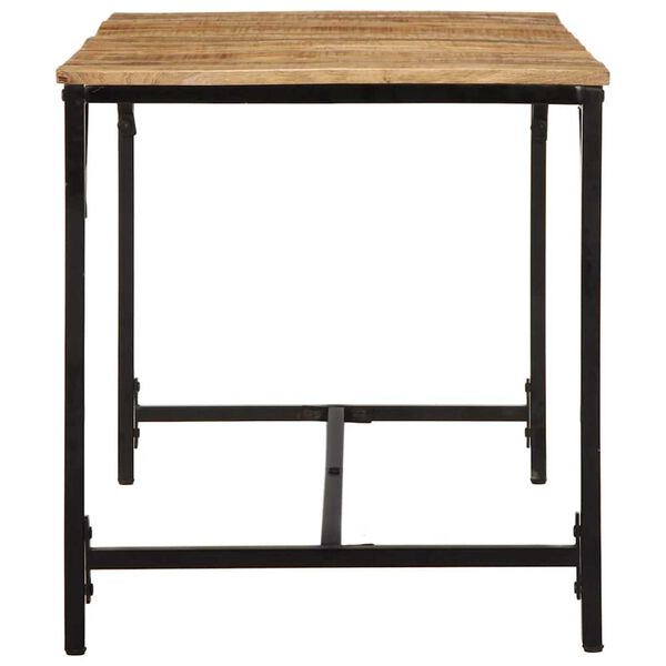 vidaXL spisebord 140x70x75 cm massivt ru mangotræ