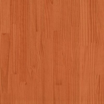 vidaXL hjørnemodul til havesofa u. armlæn 70x70x67 cm massivt træ brun
