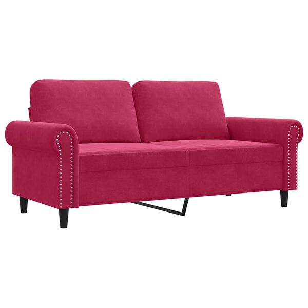 vidaXL 2-personers sofa 140 cm fl&oslash;jl vinr&oslash;d