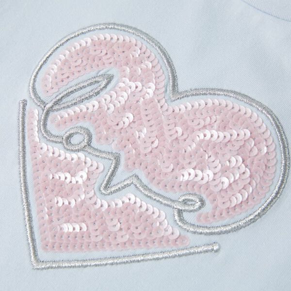 T-shirt til børn str. 140 lyseblå