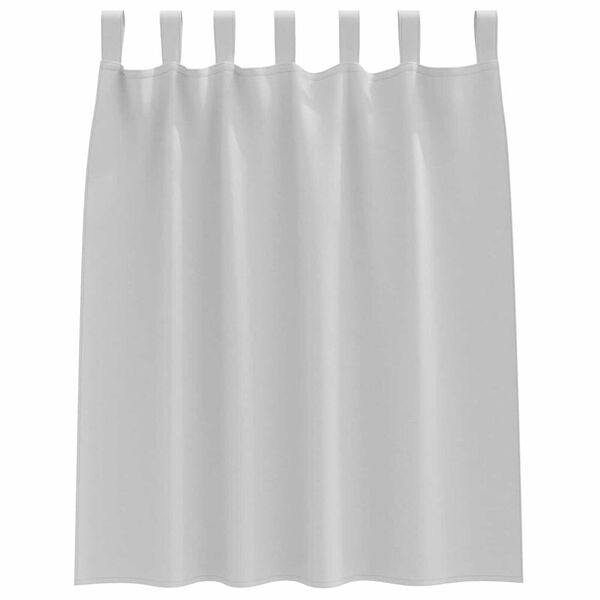 vidaXL M&oslash;rkl&aelig;gningsgardiner med ringe 2 pcs Lysegr&aring; 140 x 140 cm