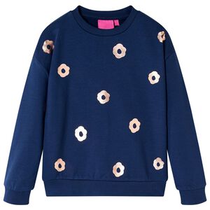 Sweatshirt til b&oslash;rn str. 104 marinebl&aring;