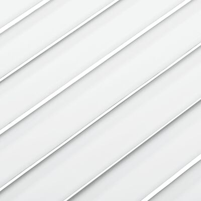vidaXL skabslåge 39,5x49,4 cm lameldesign massivt fyrretræ hvid