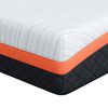 vidaXL Madras Hvid og sort 90 x 200 cm Jacquard stof