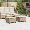 vidaXL haveskamler 2 stk. med hynder 55x55x36 cm polyrattan beige