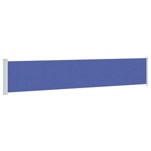 vidaXL sammenrullelig sidemarkise til terrassen 117x614 cm bl&aring;