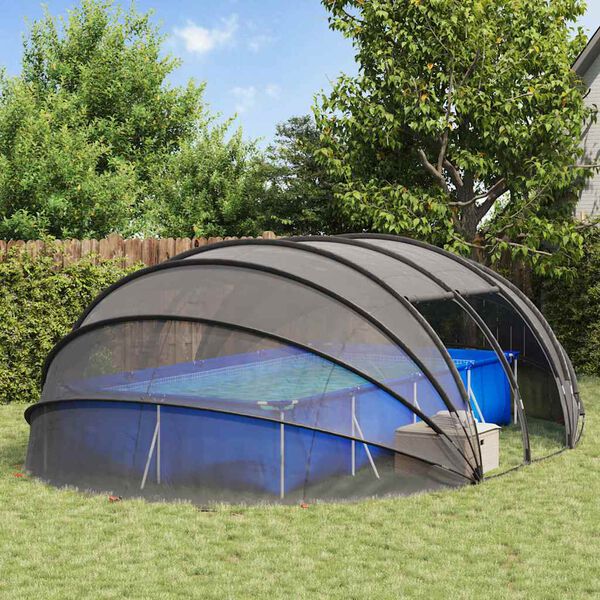 vidaXL Pooltelt Dome Transparent 538 x 440 x 204 cm