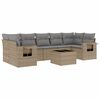 vidaXL sofas&aelig;t til haven 8 dele med hynder polyrattan beige