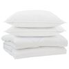 vidaXL Dyne med pude 3 stk. Hvid Mikrofiber