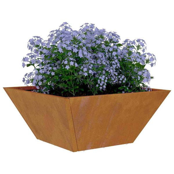 vidaXL Have Blomsterkrukke 5 pcs Rusten 35 x 35 x 15 cm Cortenstål