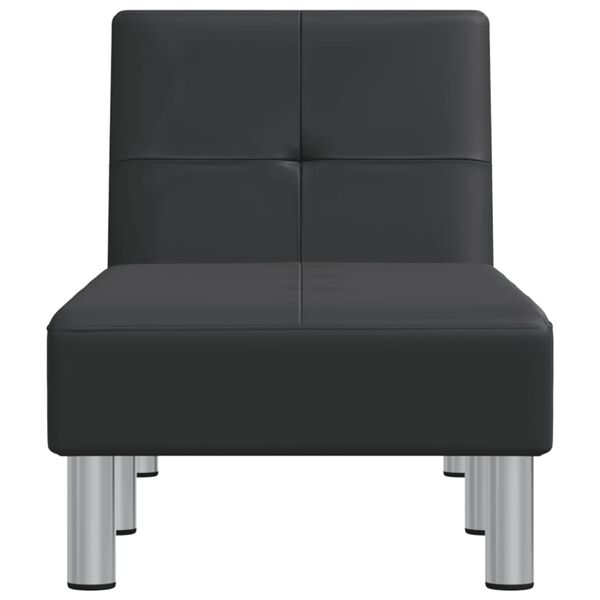 vidaXL chaiselong kunstl&aelig;der sort