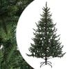 vidaXL Kunstigt Hinged Juletr&aelig; 210 cm PVC og metal Gr&oslash;n