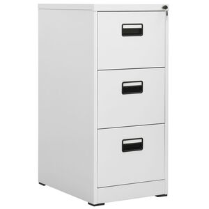 vidaXL arkivskab 46x62x102,5 cm st&aring;l lysegr&aring;