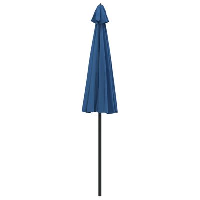 vidaXL udendørs parasol med aluminiumsstang 270 cm azurblå