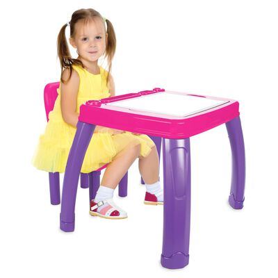 JAMARA bordsæt til børn 2 dele Lets Study pink