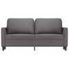 vidaXL 2-personers sofa 140 cm kunstl&aelig;der gr&aring;