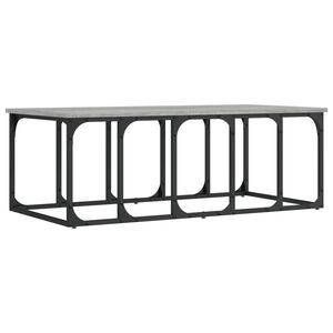 vidaXL sofabord 100x50x35,5 cm konstrueret tr&aelig; gr&aring; sonoma-eg