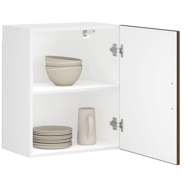 vidaXL k&oslash;kkenoverskabe 2 stk. Porto konstrueret tr&aelig; brun egetr&aelig;sfarve