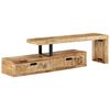 vidaXL TV-bord (118-200) x 30 x 40 cm massivt tr&aelig; mango