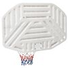 vidaXL basketballkurv med plade 109x71x3 cm polyethylen hvid