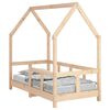 vidaXL sengeramme til juniorseng 70x140 cm massivt fyrretr&aelig;