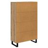 vidaXL Highboard Artisan Egetr&aelig; 69,5 x 31 x 115 cm Konstrueret tr&aelig;