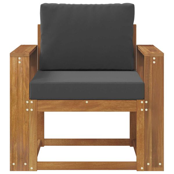 vidaXL Udend&oslash;rs sofa Soli Akacietr&aelig; og polyester Naturfarvet