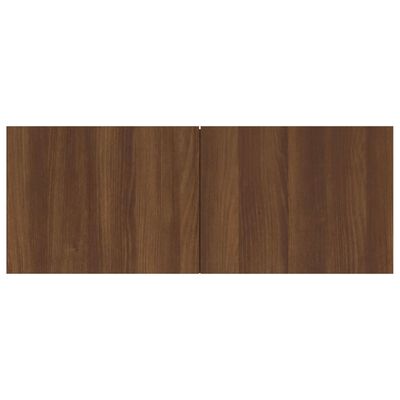 vidaXL tv-bord 80x30x30 cm konstrueret træ brun egetræsfarve