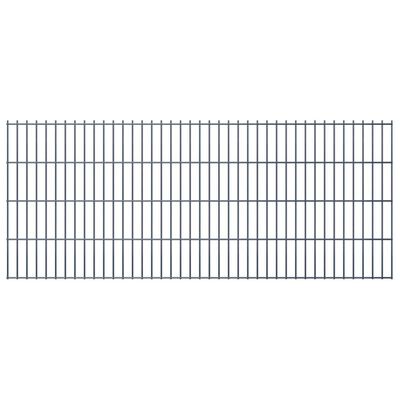 vidaXL havehegnspaneler 2D 2,008x0,83 m 22 m (total længde) grå
