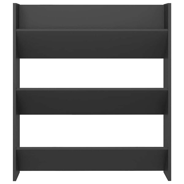 vidaXL v&aelig;gh&aelig;ngt skoskab 80x18x90 cm sp&aring;nplade gr&aring;