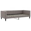 vidaXL daybed med udtr&aelig;k og skuffer 100x200 cm stof gr&aring;brun