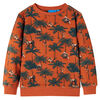 Sweatshirt til b&oslash;rn str. 128 lys rustfarve