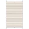 Plisseret blind 70x125 cm creme