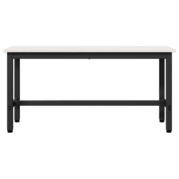 vidaXL Spiseb&aelig;nk Hvid 100 x 32,5 x 49 cm Massivt fyrretr&aelig;