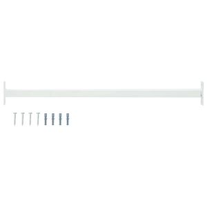vidaXL Justerbar vinduessikkerhedsbar Hvid 710 -1200 mm St&aring;l