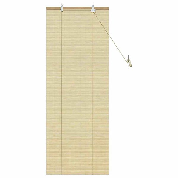 vidaXL Rullegardin med gardiner Natur 60 x 160 cm Bambus