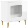 vidaXL Kat Hus Gloss Hvid 51 x 30 x 52 cm Konstrueret tr&aelig;