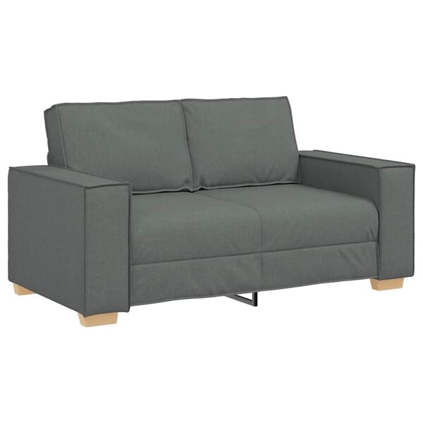 vidaXL 2-personers sofa m&oslash;rkegr&aring; 160x78x84 cm stof
