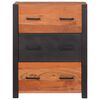 vidaXL Sideboard 3 pcs Brun 110 x 30 x 75 cm Massivt akacietræ
