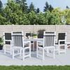 vidaXL stolehynde m. lav ryg 6 stk. 100x50x3 cm oxfordstof sort