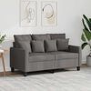 vidaXL 2-personers sofa 120 cm stof gr&aring;brun