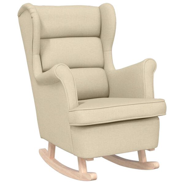 vidaXL gyngestol 74x90x102 cm stof cremefarvet