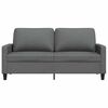 vidaXL 2-personers sofa 140 cm stof m&oslash;rkegr&aring;