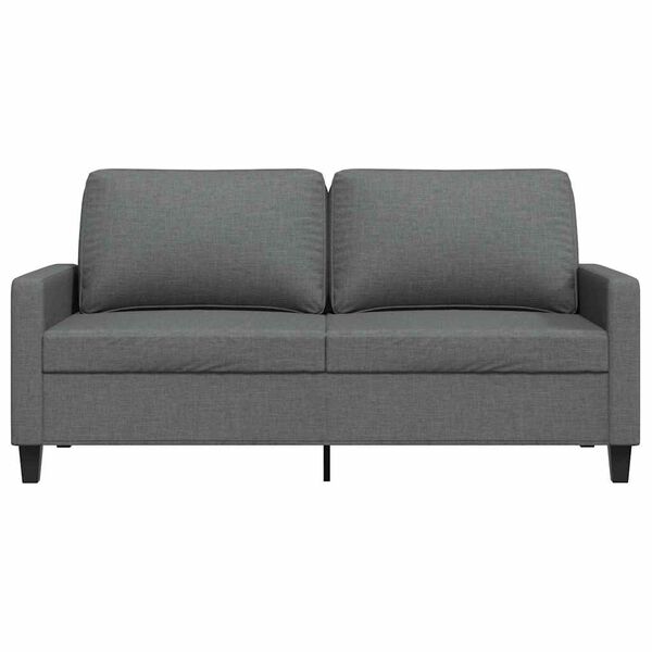vidaXL 2-personers sofa 140 cm stof m&oslash;rkegr&aring;