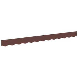 vidaXL Markise kappa erstatning Brun Stribet 230 x 20 cm Polyester