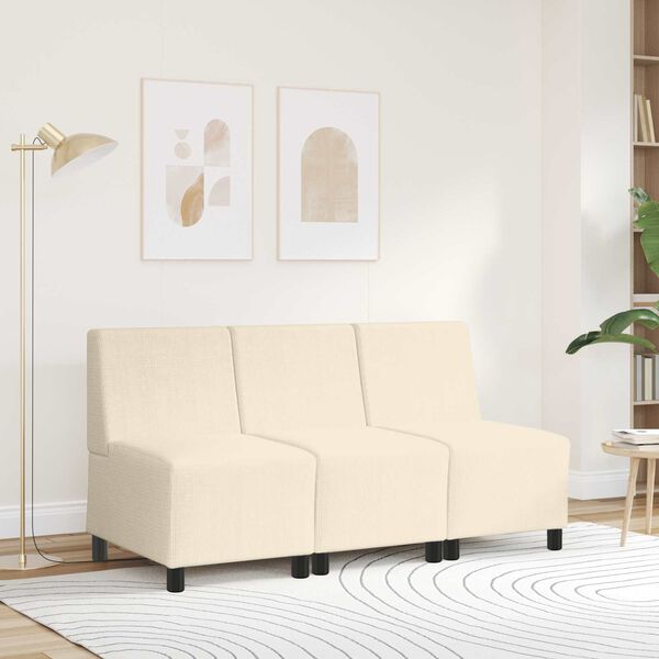 vidaXL | Modulsofa enhed uden arme | Creme 55 x 74 x 82 cm Corduroy stof
