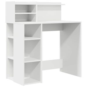 vidaXL Bord Hvid Konstrueret tr&aelig; 90 x 48 x 101,5 cm