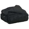 vidaXL Sommer dyne Sort 200 x 220 cm Satin og Mikrofiber