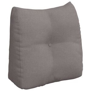vidaXL Rygpude Gr&aring;brun 45 x 24 x 50 cm Stof